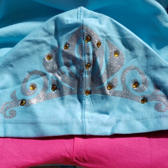 Disney Frozen Princess Elsa Crown 👑 Hoodie Girls Size 4-5 NWT New - Picture 8 of 9